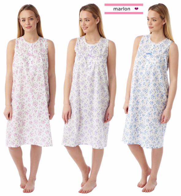 100% cotton sleeveless night dress (1)