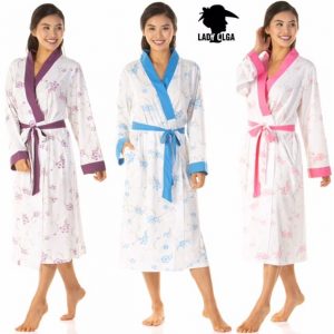 Floral jersey Gowns Robes Wraps (1)