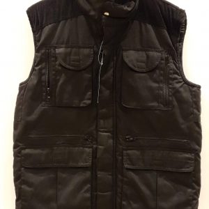 Quilted Body Warmer with Multi Pockets Black (1)
